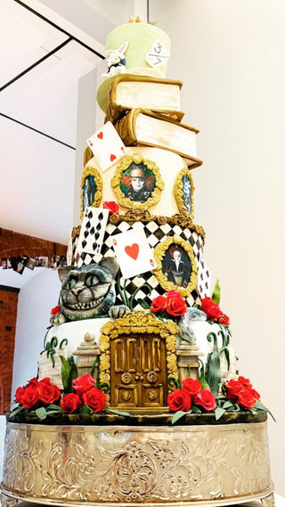 Alice in Wonderland themed cake