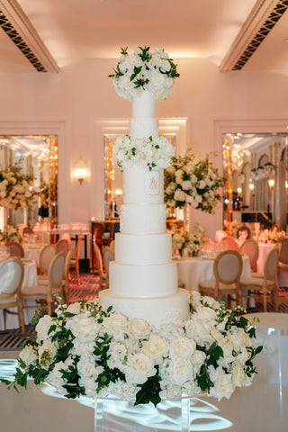 Luxury Wedding Cake at Claridges London by Hall of Cakes