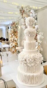 Wedding cake at Quendon Hall. Essex Cake Makers